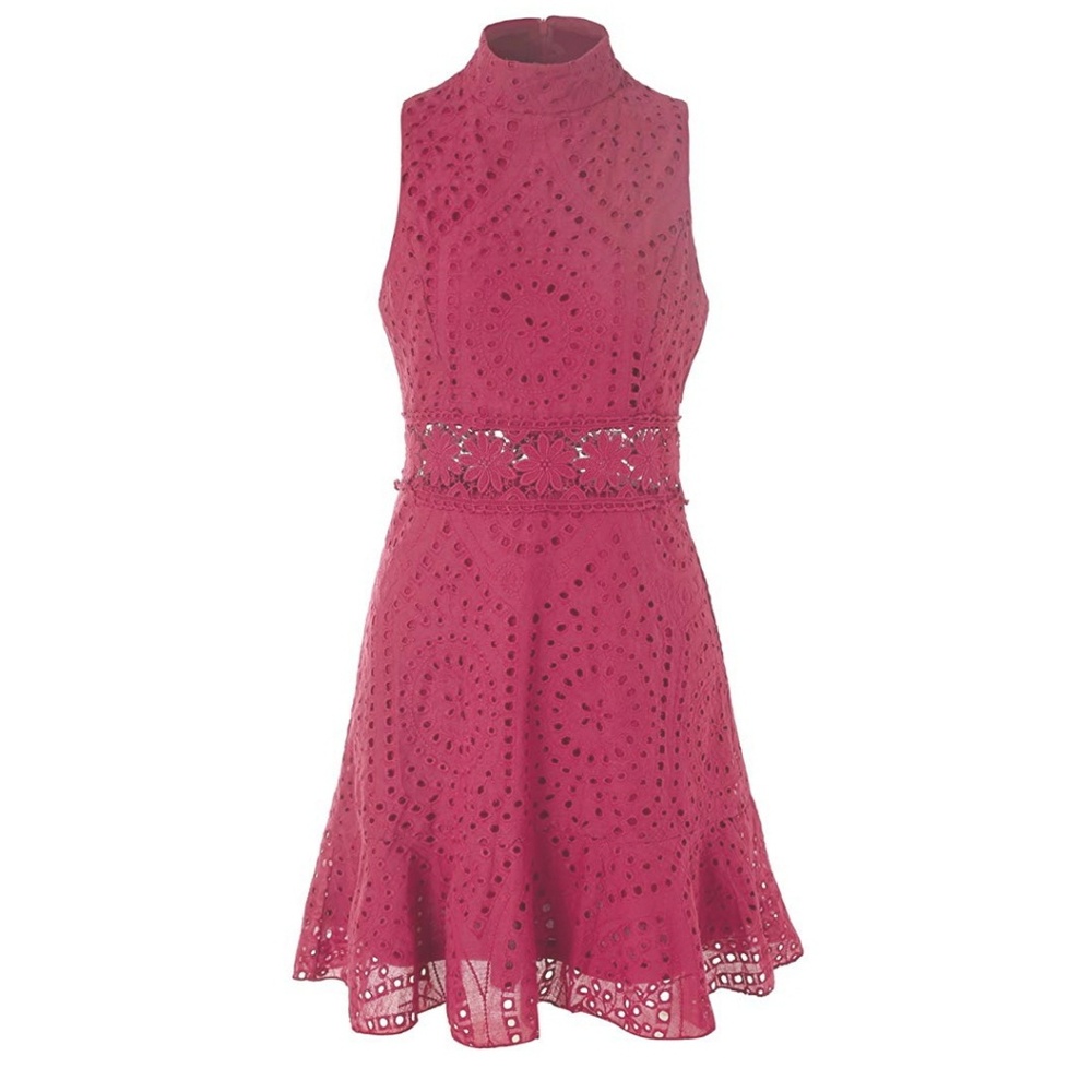 NWT Drop Waist Cut Out High Neck Sundress - Picture 4 of 6